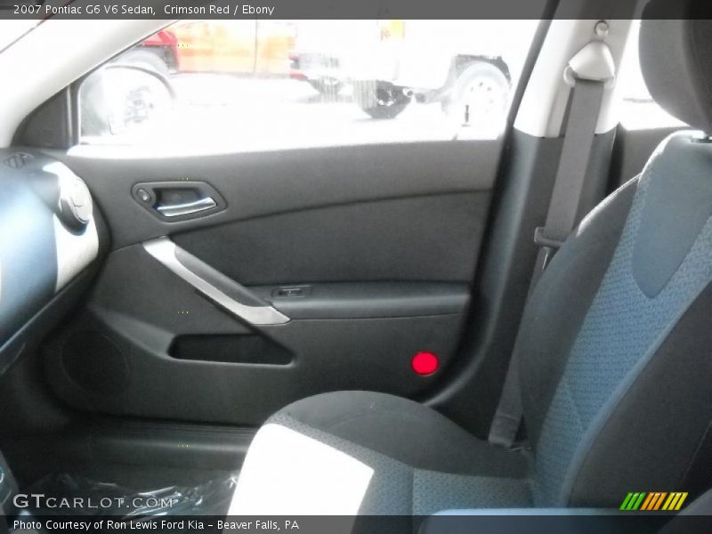 Crimson Red / Ebony 2007 Pontiac G6 V6 Sedan