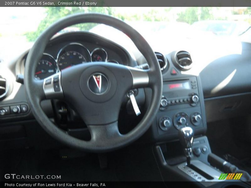 Crimson Red / Ebony 2007 Pontiac G6 V6 Sedan