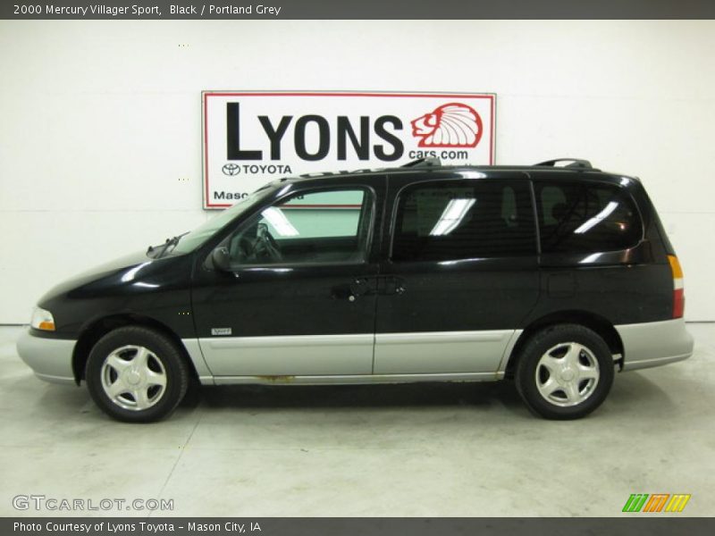 Black / Portland Grey 2000 Mercury Villager Sport