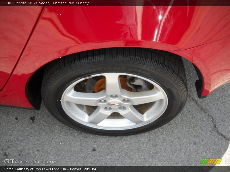 Crimson Red / Ebony 2007 Pontiac G6 V6 Sedan