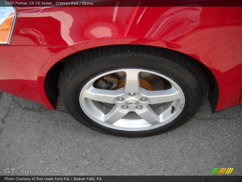 Crimson Red / Ebony 2007 Pontiac G6 V6 Sedan