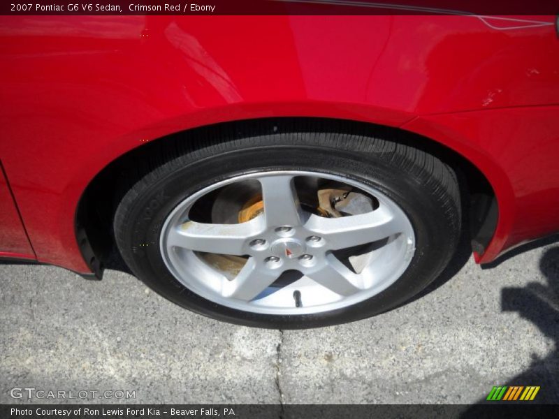 Crimson Red / Ebony 2007 Pontiac G6 V6 Sedan
