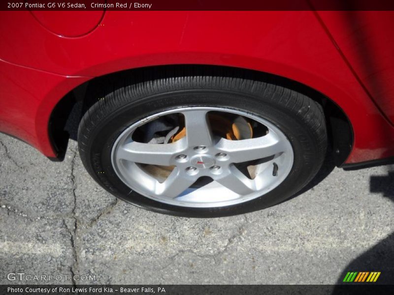 Crimson Red / Ebony 2007 Pontiac G6 V6 Sedan