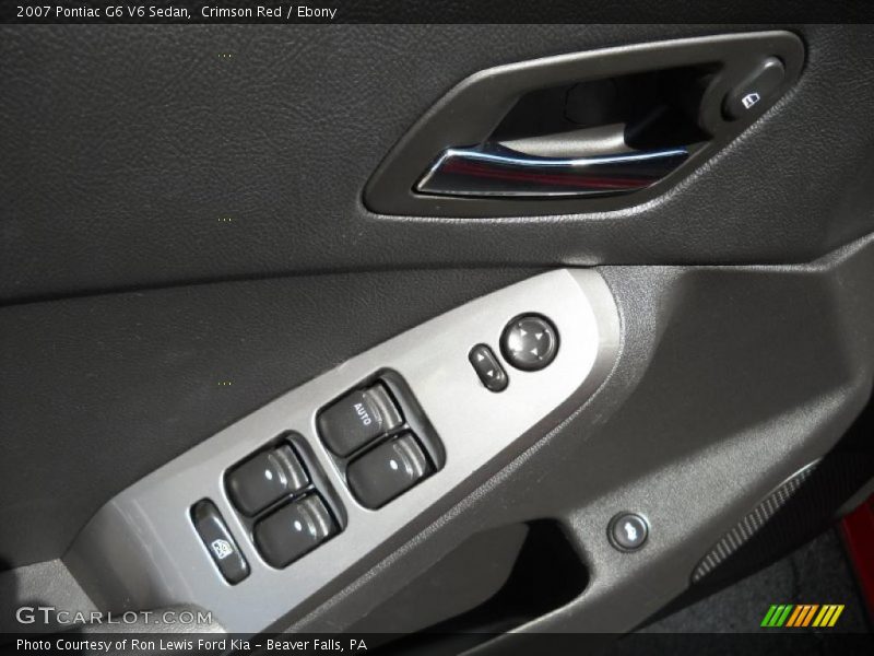 Crimson Red / Ebony 2007 Pontiac G6 V6 Sedan