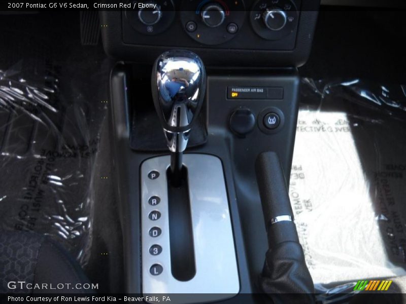 Crimson Red / Ebony 2007 Pontiac G6 V6 Sedan