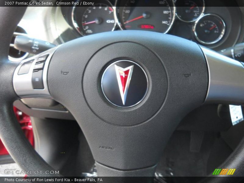 Crimson Red / Ebony 2007 Pontiac G6 V6 Sedan