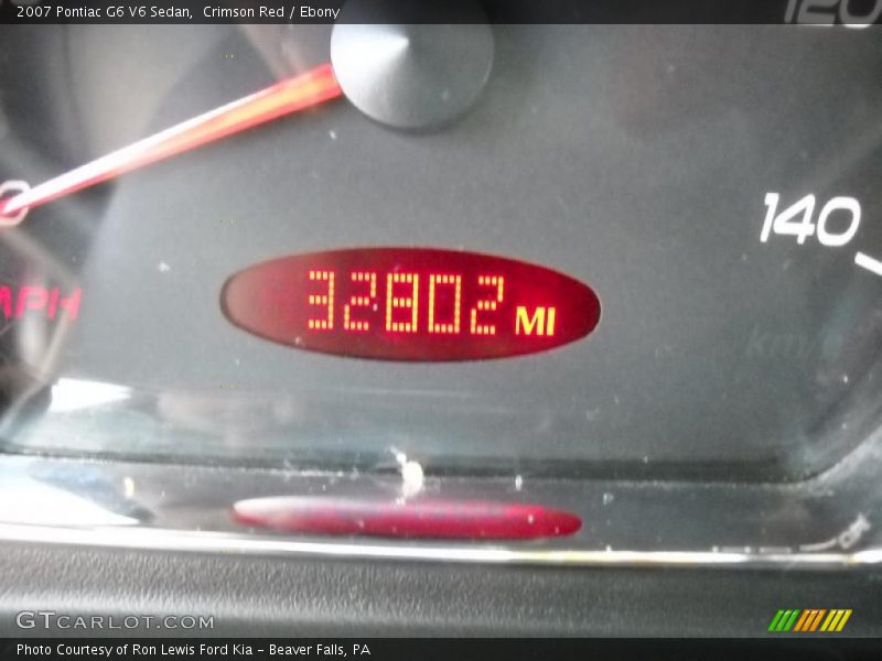 Crimson Red / Ebony 2007 Pontiac G6 V6 Sedan