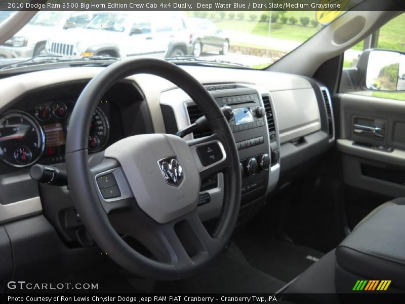 Deep Water Blue / Dark Slate/Medium Graystone 2010 Dodge Ram 3500 Big Horn Edition Crew Cab 4x4 Dually