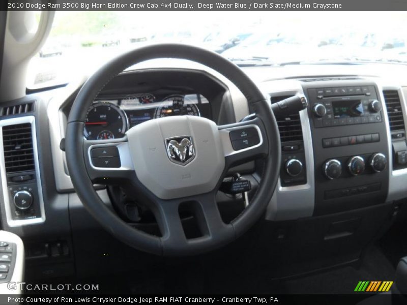 Deep Water Blue / Dark Slate/Medium Graystone 2010 Dodge Ram 3500 Big Horn Edition Crew Cab 4x4 Dually