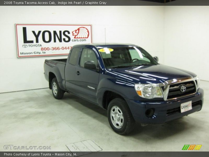 Indigo Ink Pearl / Graphite Gray 2008 Toyota Tacoma Access Cab