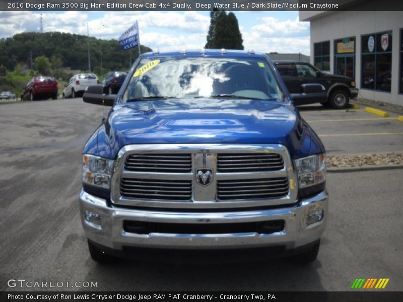 Deep Water Blue / Dark Slate/Medium Graystone 2010 Dodge Ram 3500 Big Horn Edition Crew Cab 4x4 Dually