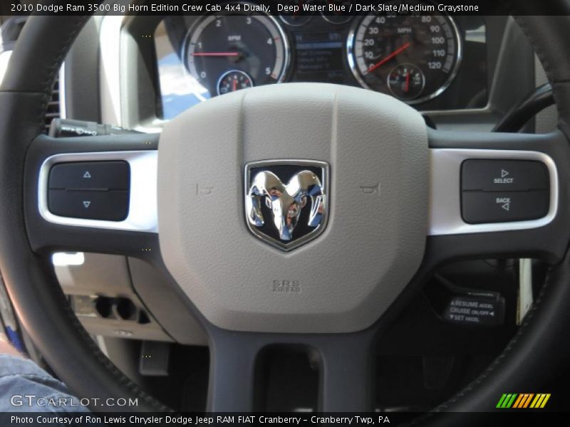 Deep Water Blue / Dark Slate/Medium Graystone 2010 Dodge Ram 3500 Big Horn Edition Crew Cab 4x4 Dually