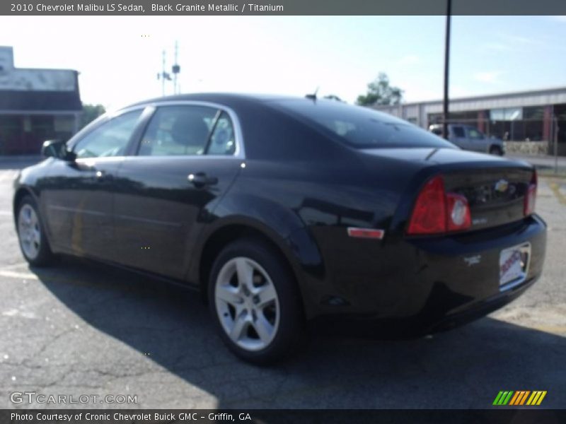 Black Granite Metallic / Titanium 2010 Chevrolet Malibu LS Sedan