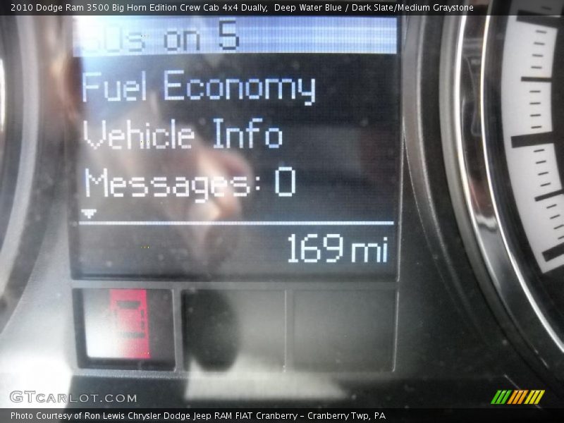 Deep Water Blue / Dark Slate/Medium Graystone 2010 Dodge Ram 3500 Big Horn Edition Crew Cab 4x4 Dually