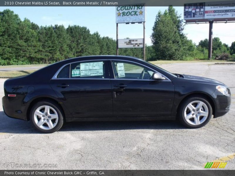 Black Granite Metallic / Titanium 2010 Chevrolet Malibu LS Sedan
