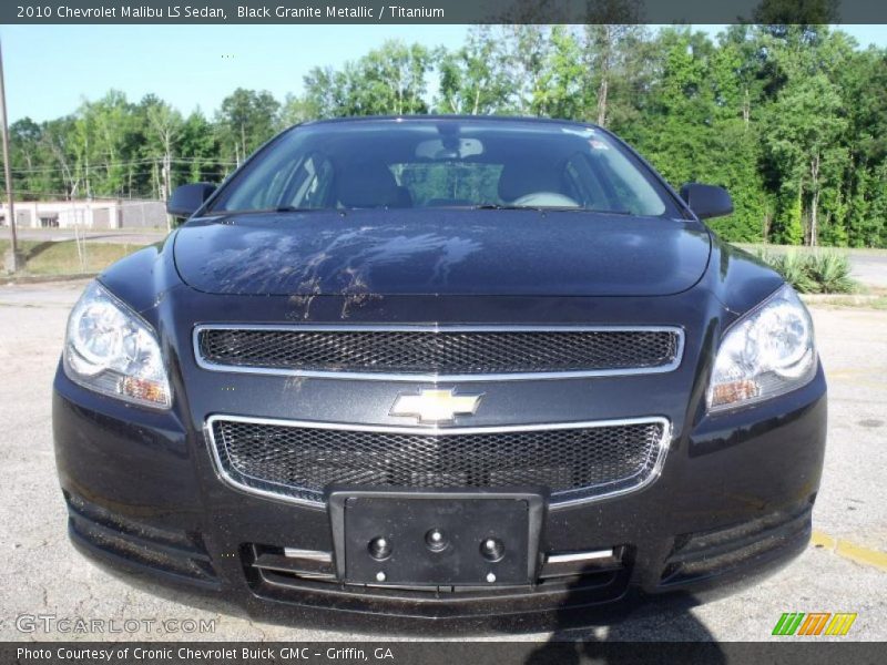 Black Granite Metallic / Titanium 2010 Chevrolet Malibu LS Sedan