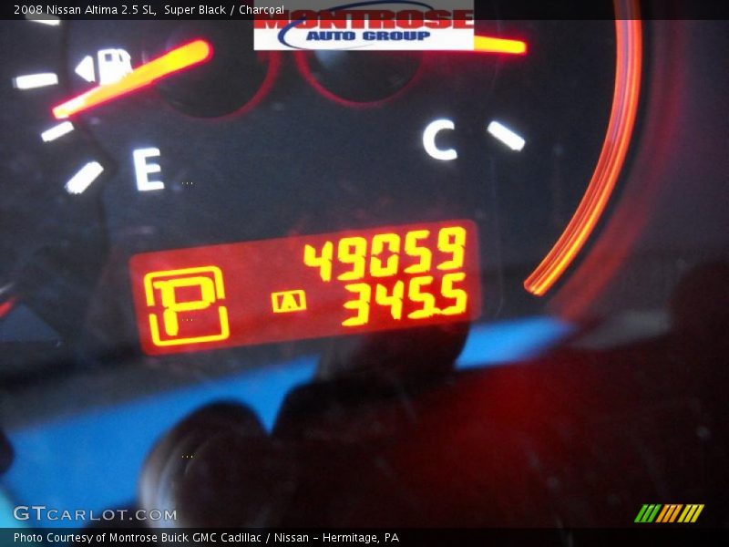 Super Black / Charcoal 2008 Nissan Altima 2.5 SL