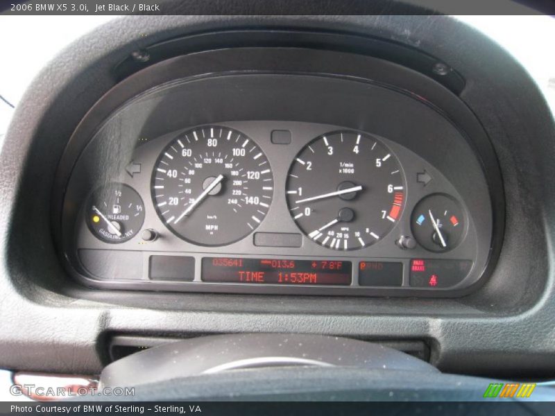 Jet Black / Black 2006 BMW X5 3.0i