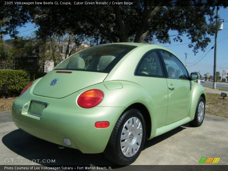 Cyber Green Metallic / Cream Beige 2005 Volkswagen New Beetle GL Coupe