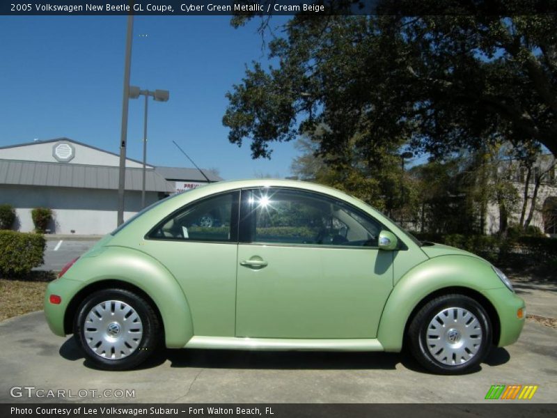 Cyber Green Metallic / Cream Beige 2005 Volkswagen New Beetle GL Coupe