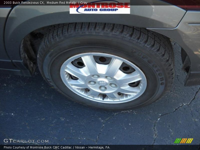 Medium Red Metallic / Gray 2003 Buick Rendezvous CX