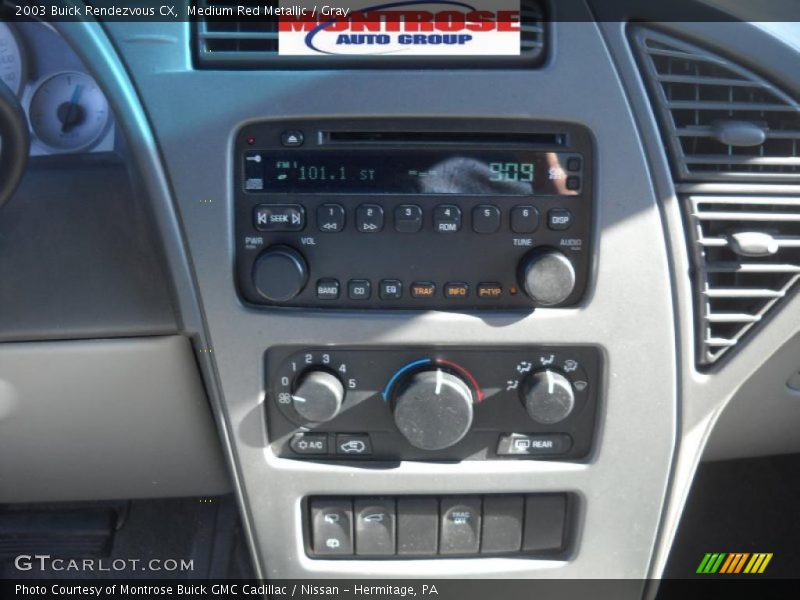 Medium Red Metallic / Gray 2003 Buick Rendezvous CX