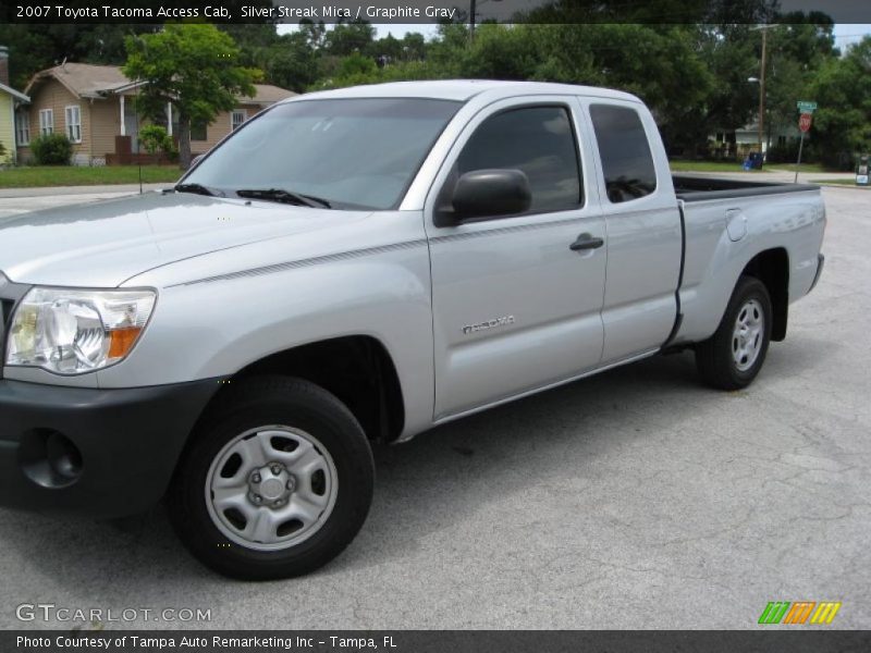 Silver Streak Mica / Graphite Gray 2007 Toyota Tacoma Access Cab