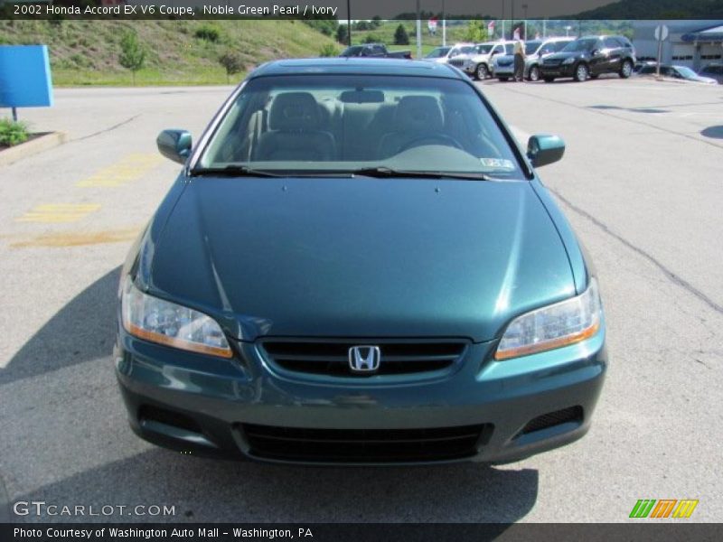 Noble Green Pearl / Ivory 2002 Honda Accord EX V6 Coupe