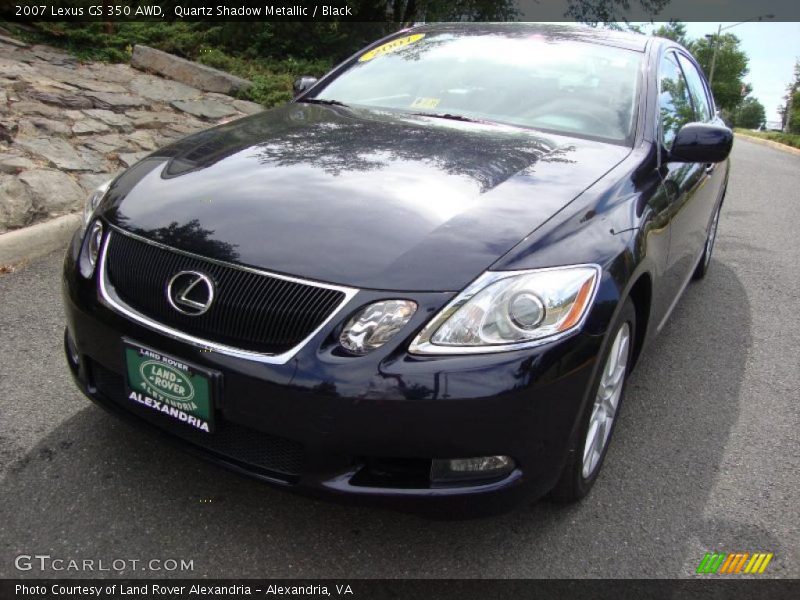 Quartz Shadow Metallic / Black 2007 Lexus GS 350 AWD