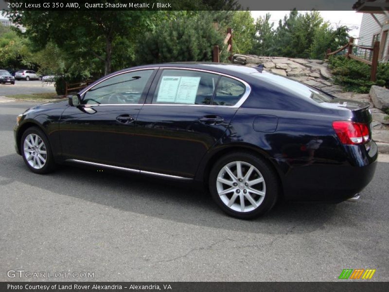 Quartz Shadow Metallic / Black 2007 Lexus GS 350 AWD