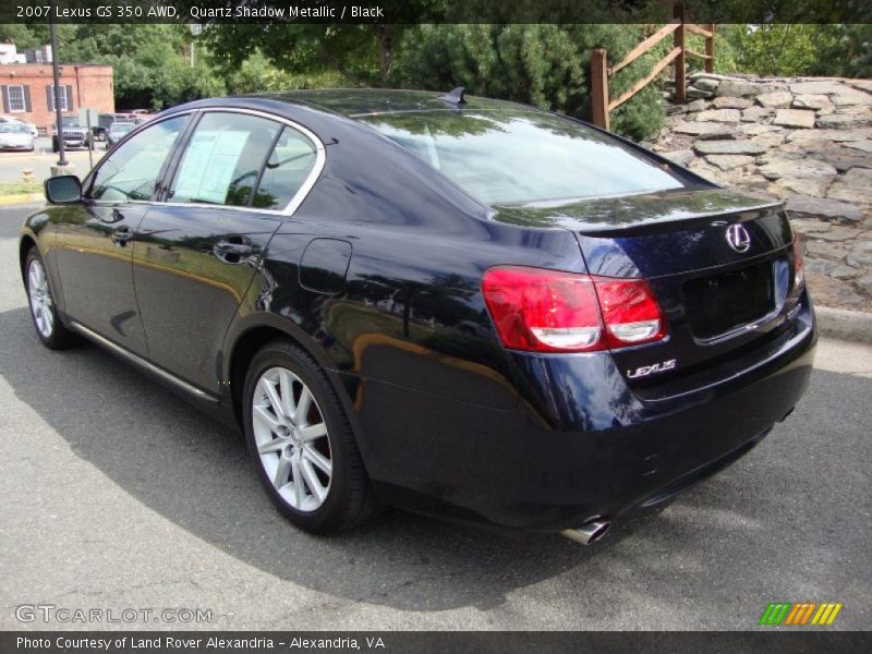 Quartz Shadow Metallic / Black 2007 Lexus GS 350 AWD