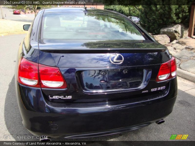 Quartz Shadow Metallic / Black 2007 Lexus GS 350 AWD