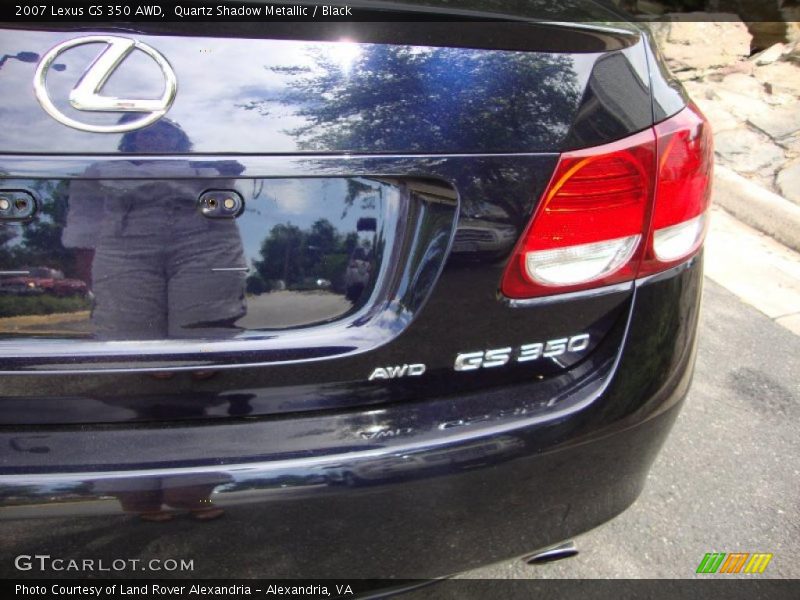 Quartz Shadow Metallic / Black 2007 Lexus GS 350 AWD