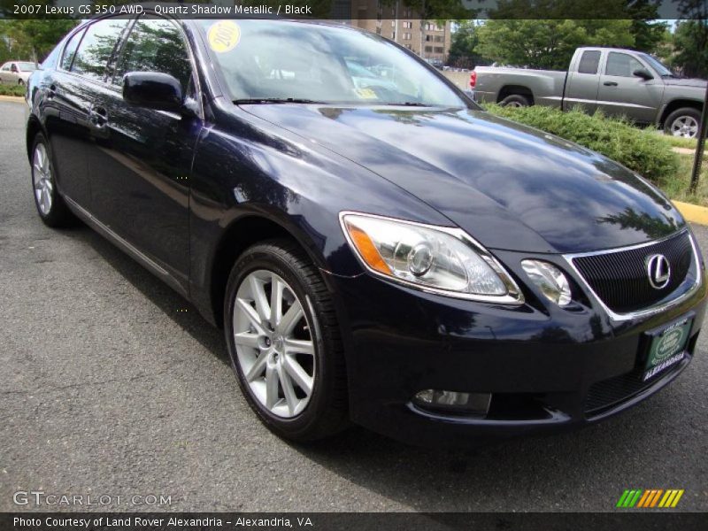 Quartz Shadow Metallic / Black 2007 Lexus GS 350 AWD
