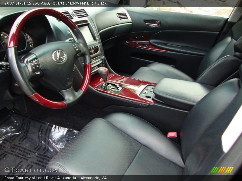 Quartz Shadow Metallic / Black 2007 Lexus GS 350 AWD