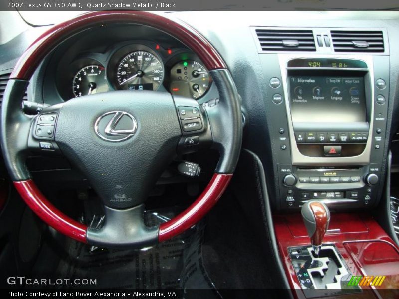 Quartz Shadow Metallic / Black 2007 Lexus GS 350 AWD