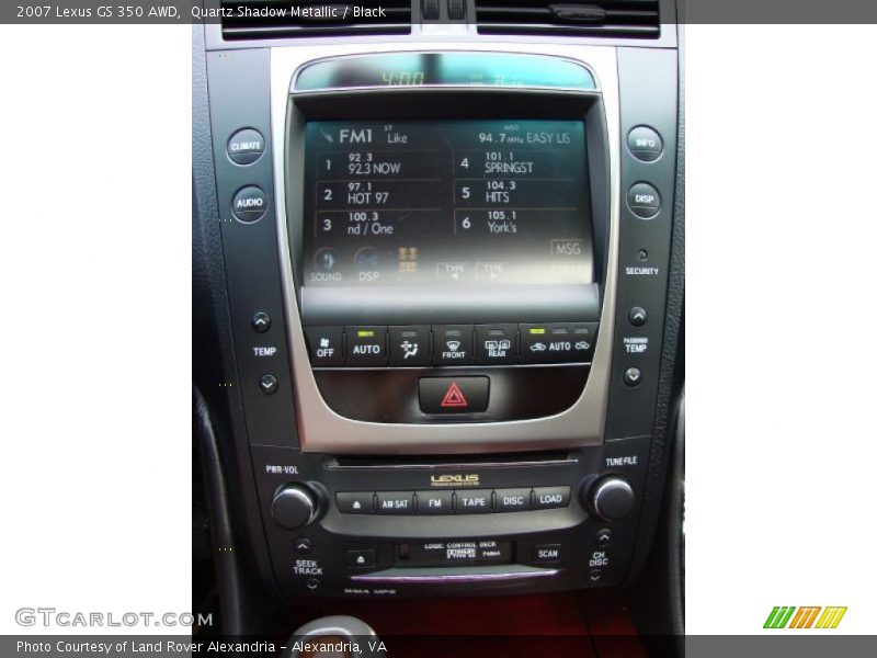 Quartz Shadow Metallic / Black 2007 Lexus GS 350 AWD