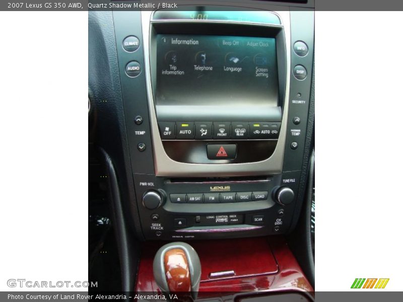 Quartz Shadow Metallic / Black 2007 Lexus GS 350 AWD