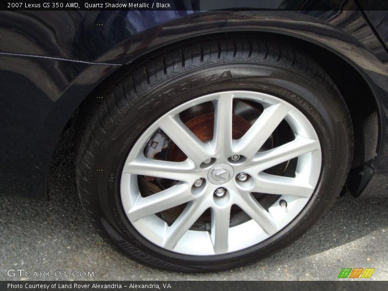 Quartz Shadow Metallic / Black 2007 Lexus GS 350 AWD
