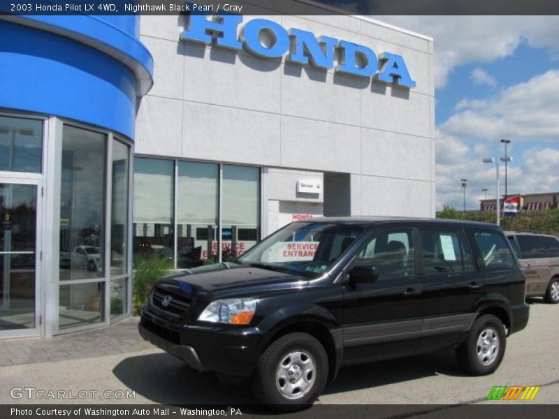 Nighthawk Black Pearl / Gray 2003 Honda Pilot LX 4WD