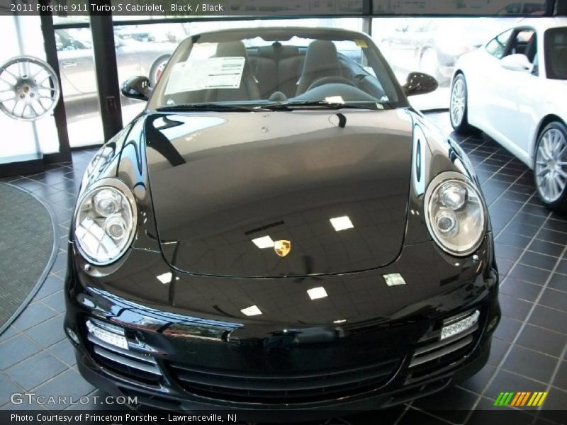 Black / Black 2011 Porsche 911 Turbo S Cabriolet