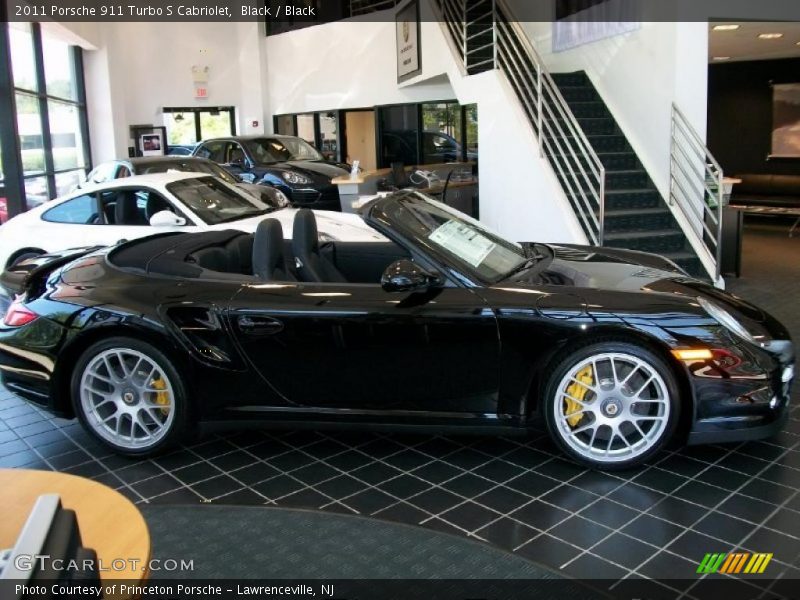 Black / Black 2011 Porsche 911 Turbo S Cabriolet