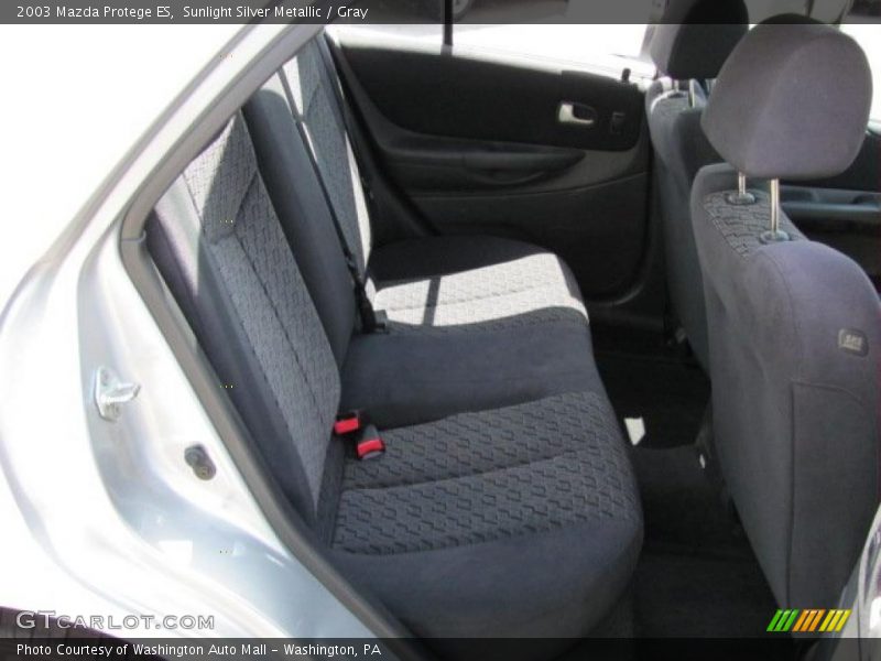 Sunlight Silver Metallic / Gray 2003 Mazda Protege ES