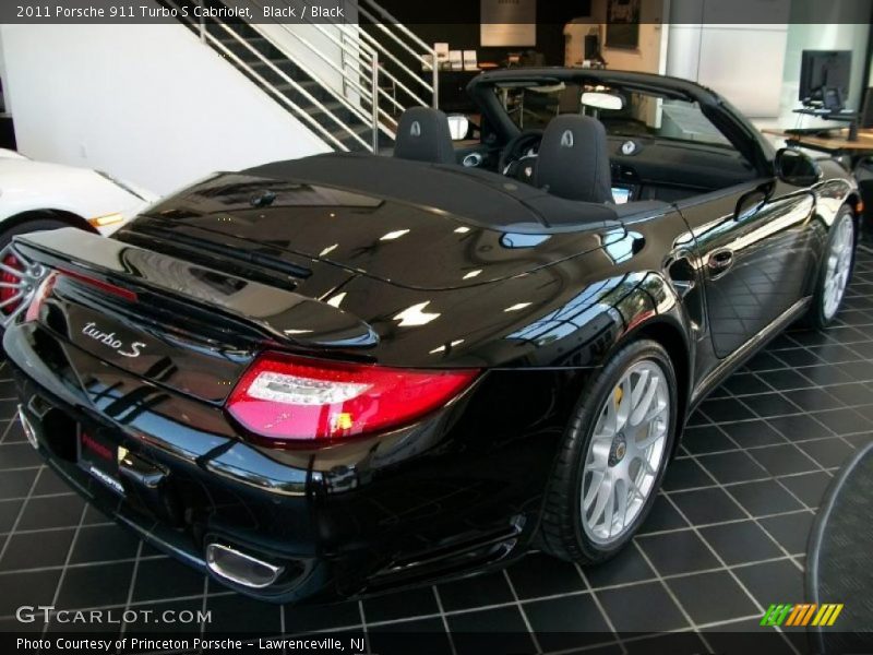 Black / Black 2011 Porsche 911 Turbo S Cabriolet