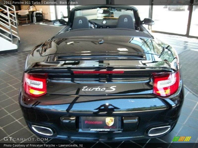 Black / Black 2011 Porsche 911 Turbo S Cabriolet