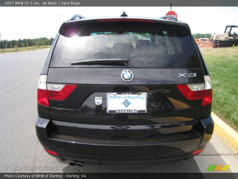Jet Black / Sand Beige 2007 BMW X3 3.0si