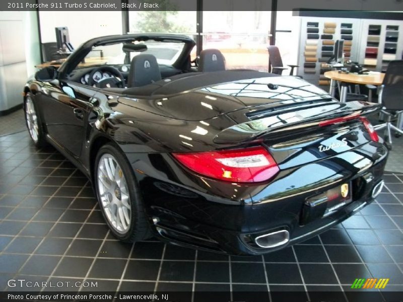 Black / Black 2011 Porsche 911 Turbo S Cabriolet