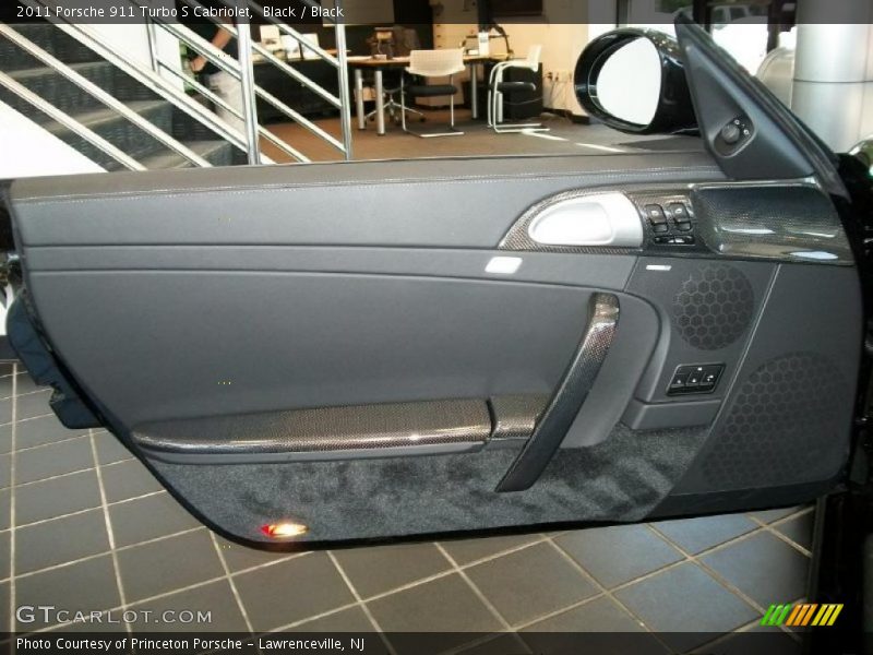 Black / Black 2011 Porsche 911 Turbo S Cabriolet