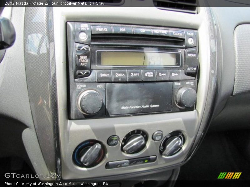 Sunlight Silver Metallic / Gray 2003 Mazda Protege ES