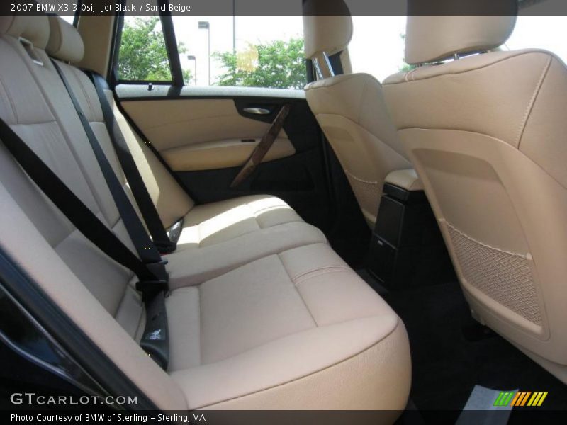 Jet Black / Sand Beige 2007 BMW X3 3.0si